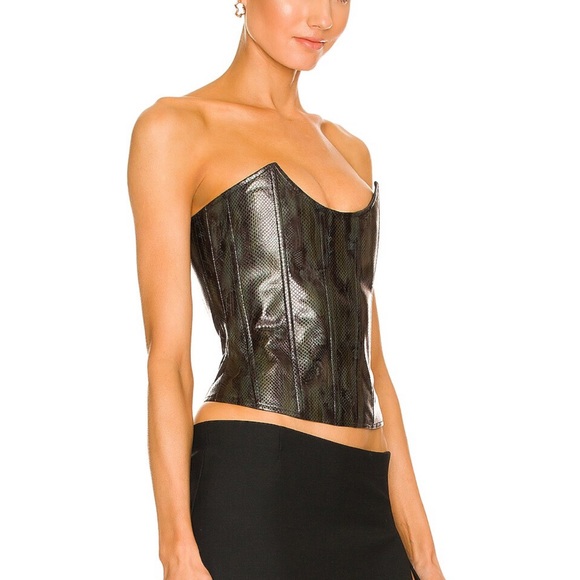 Miaou Leila corset in Forest Python - Picture 2 of 6